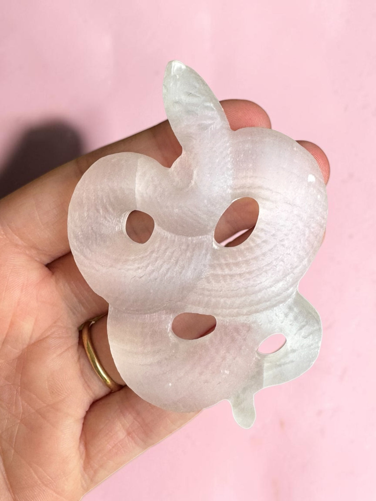 Selenite Snake Carving | Intuitively Chosen