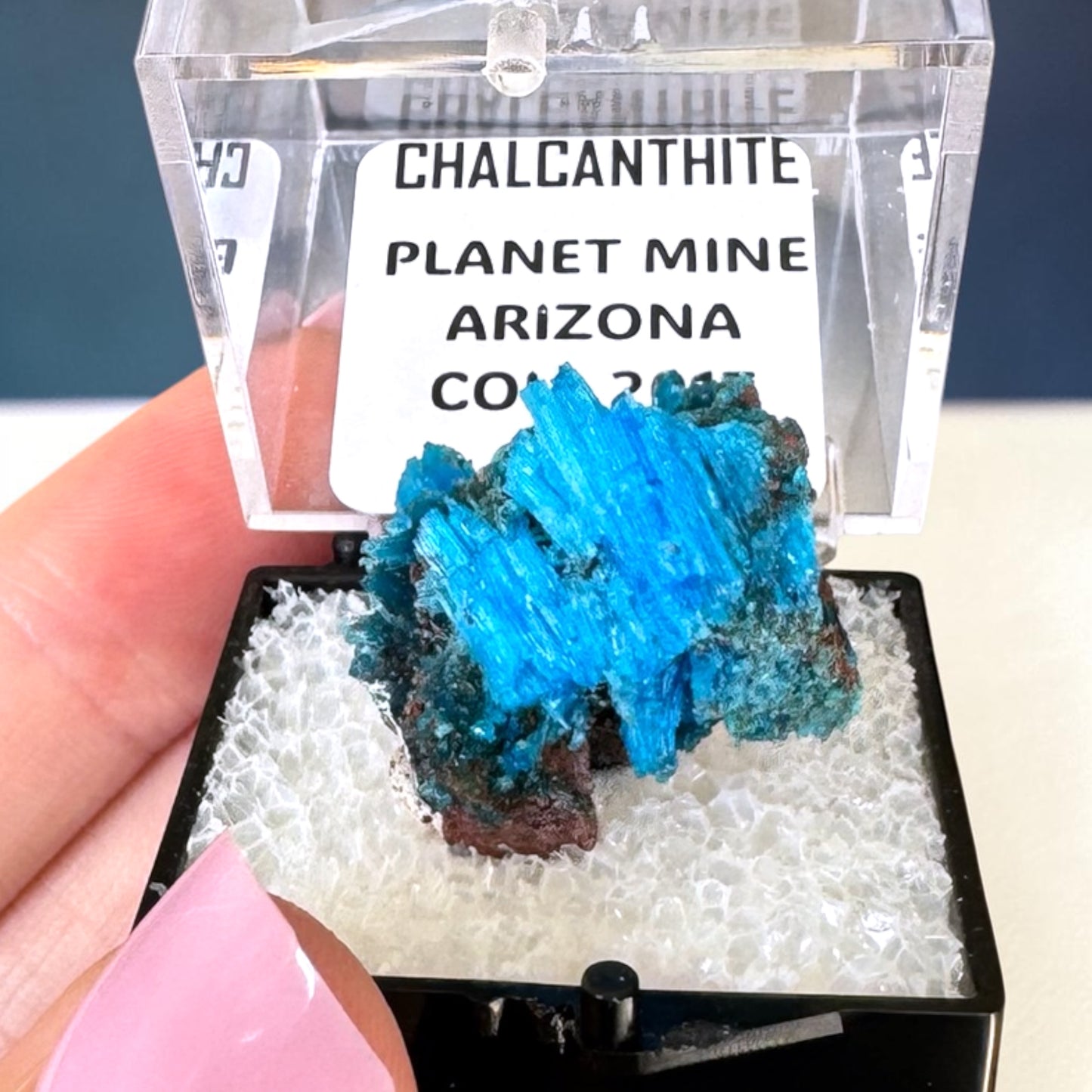 Electric Blue Chalcanthite Specimen