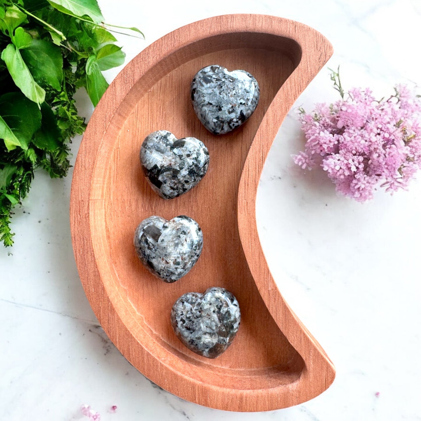 Yooperlite Heart Carvings