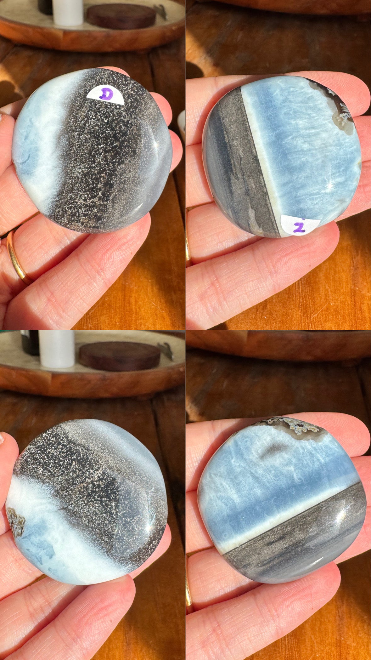 Blue Opal Flat Stones | Choose Your Own