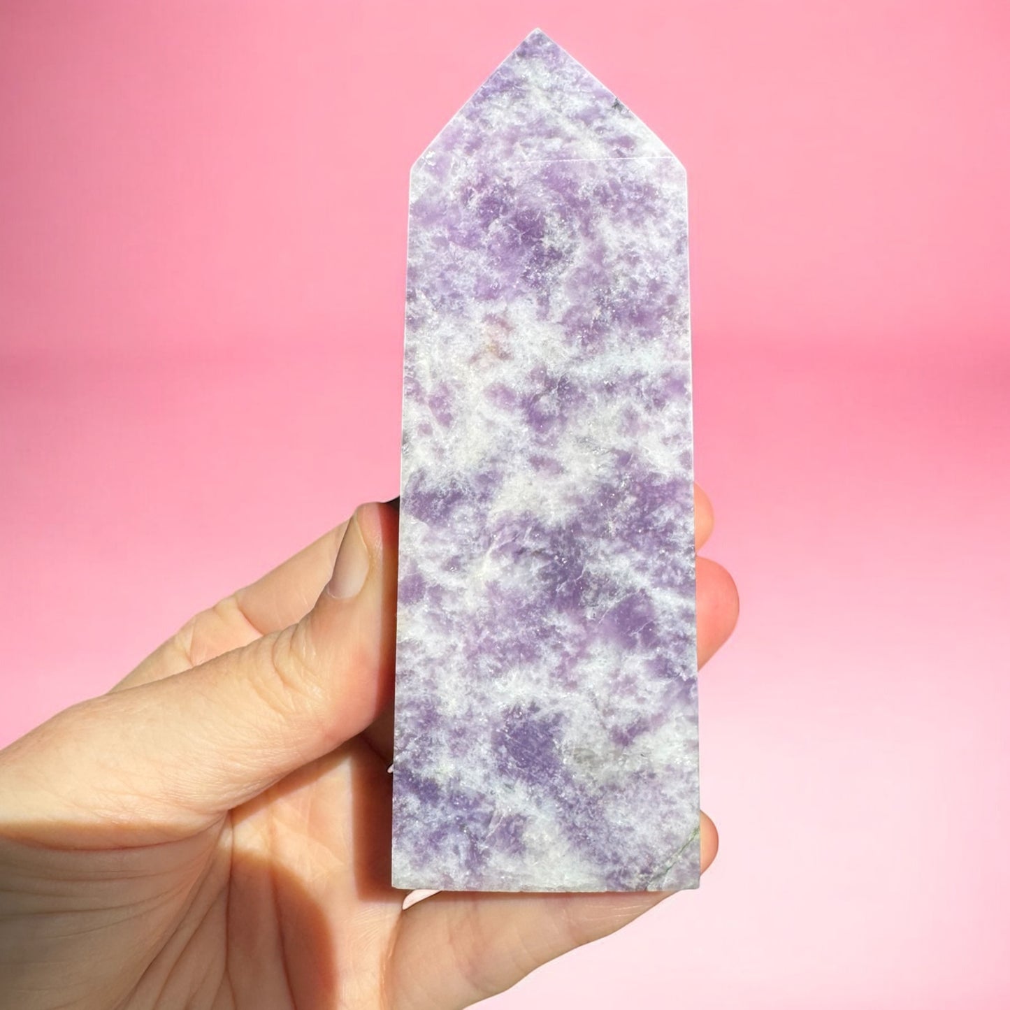 Lepidolite Tower 10.5cm b
