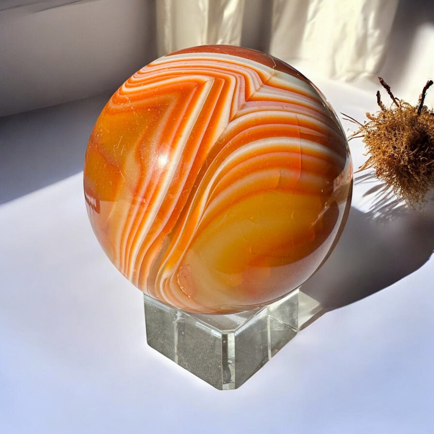 Carnelian Sphere (b) 6.5cm