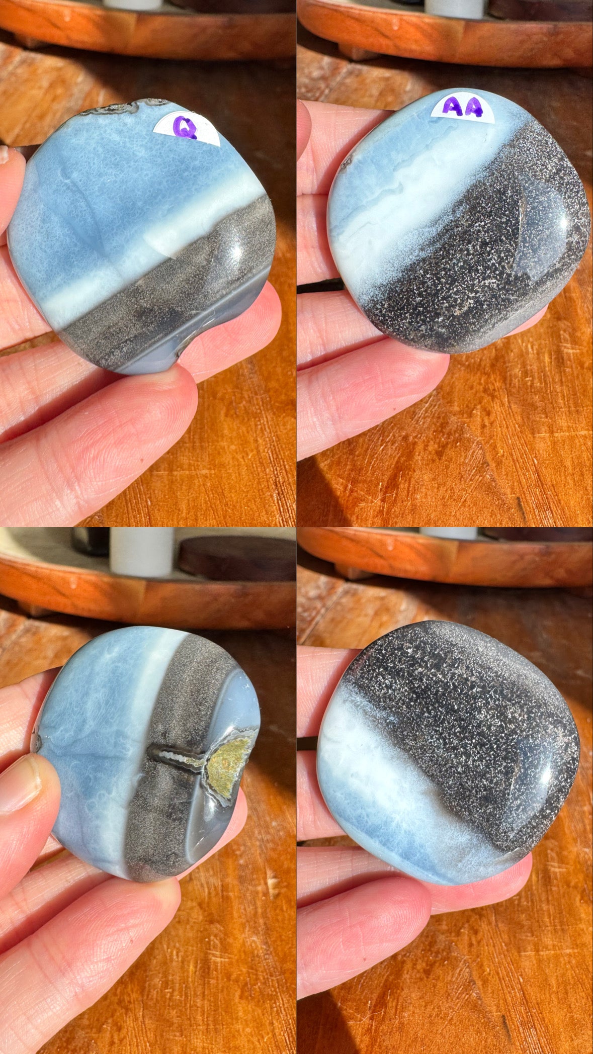Blue Opal Flat Stones | Choose Your Own
