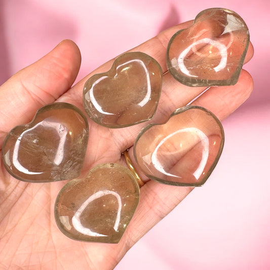 Smokey Quartz Mini Hearts | Intuitively Chosen