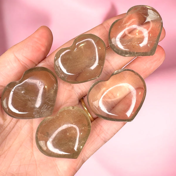 Smokey Quartz Mini Hearts | Intuitively Chosen