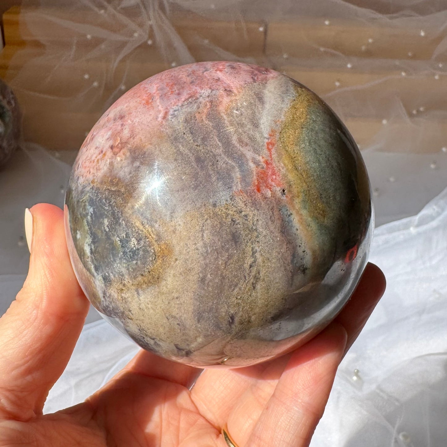 Sea Jasper Sphere