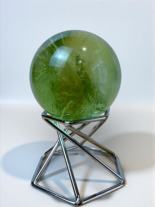 Green Apple Fluorite Sphere 4.5cm
