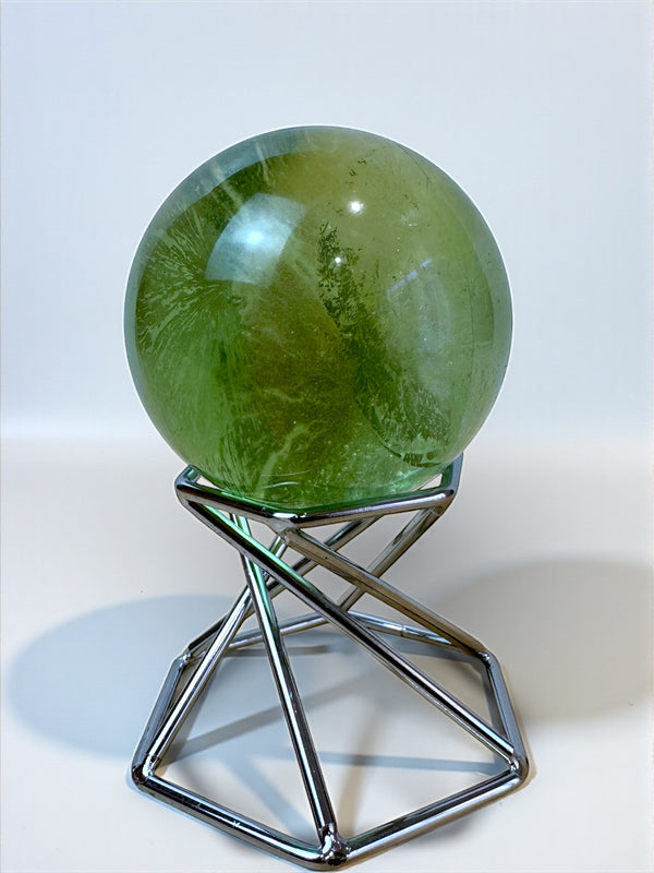 Green Apple Fluorite Sphere 4.5cm