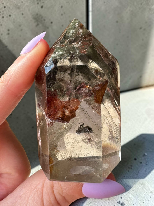Garden Quartz (lodolite) Point