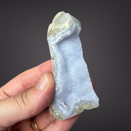 Blue Lace Agate Raw Druzy Cluster