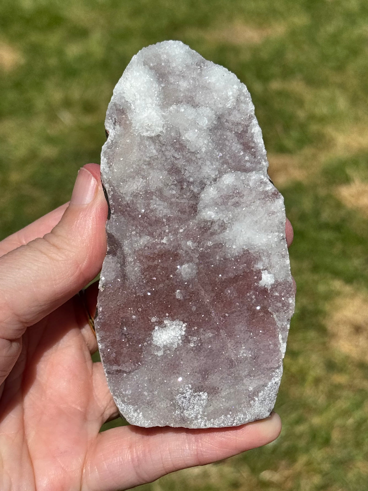 Pinky/Blurple Chalcedony Cluster