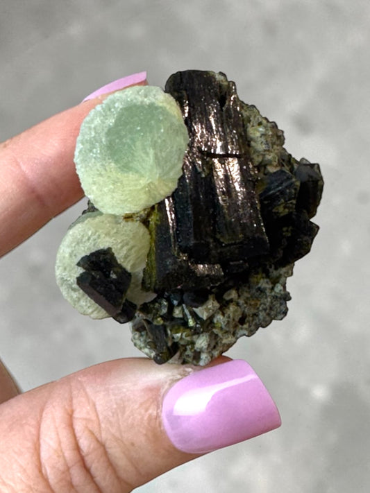 Prehnite and Epidote Specimen - Africa