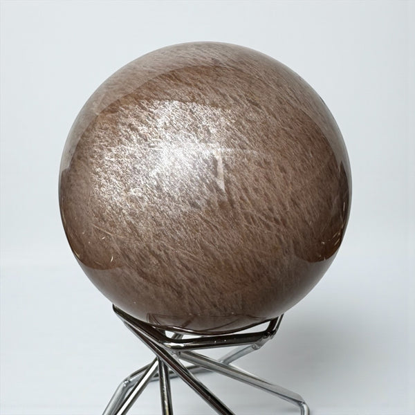 Peach Moonstone Palmstone Sphere (a)