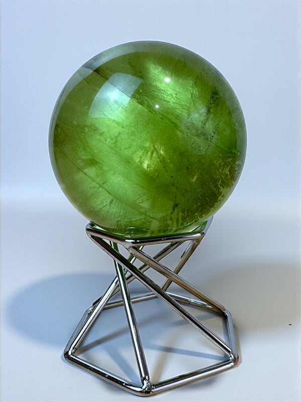 Green Apple Fluorite Sphere 5.5cm