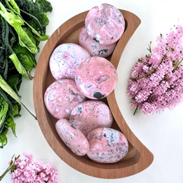 Rhodonite Flatstones | Intuitively Chosen