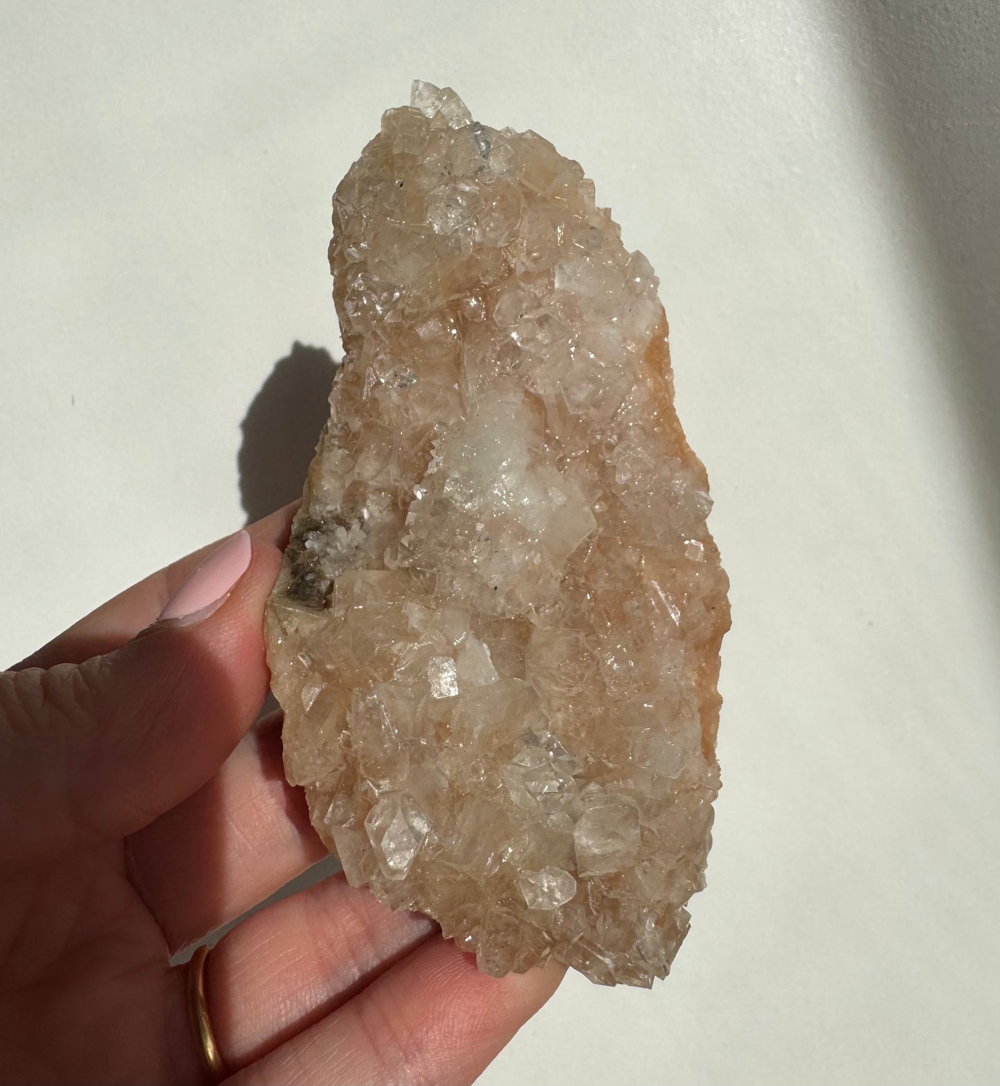 Peach Diamond Apophyllite Cluster/Specimen