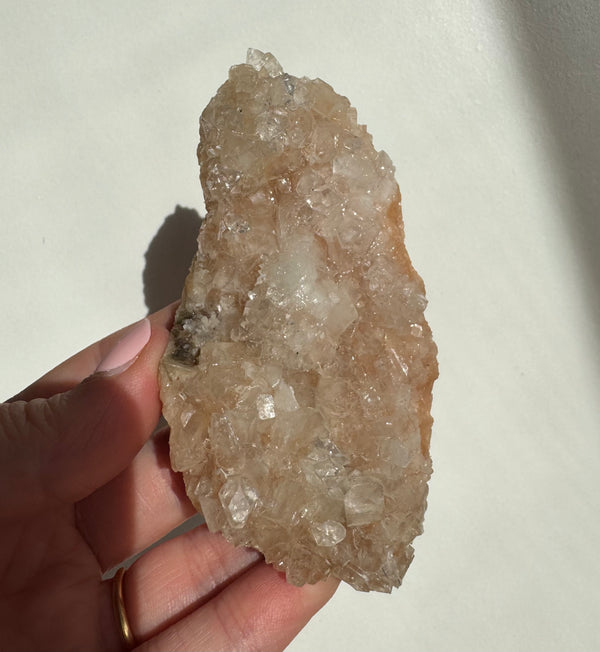Peach Diamond Apophyllite Cluster/Specimen