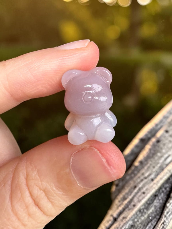 Alashan Agate Mini Bear Carving