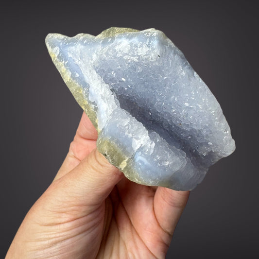 Blue Lace Agate Raw Druzy Cluster