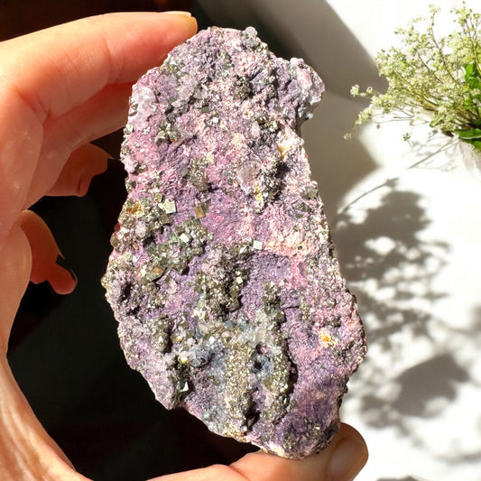 Pyrite and Purpurite Specimen