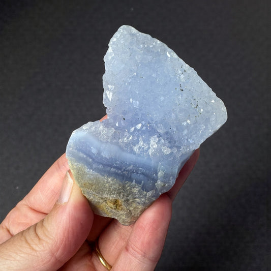 Blue Lace Agate Raw Druzy Cluster