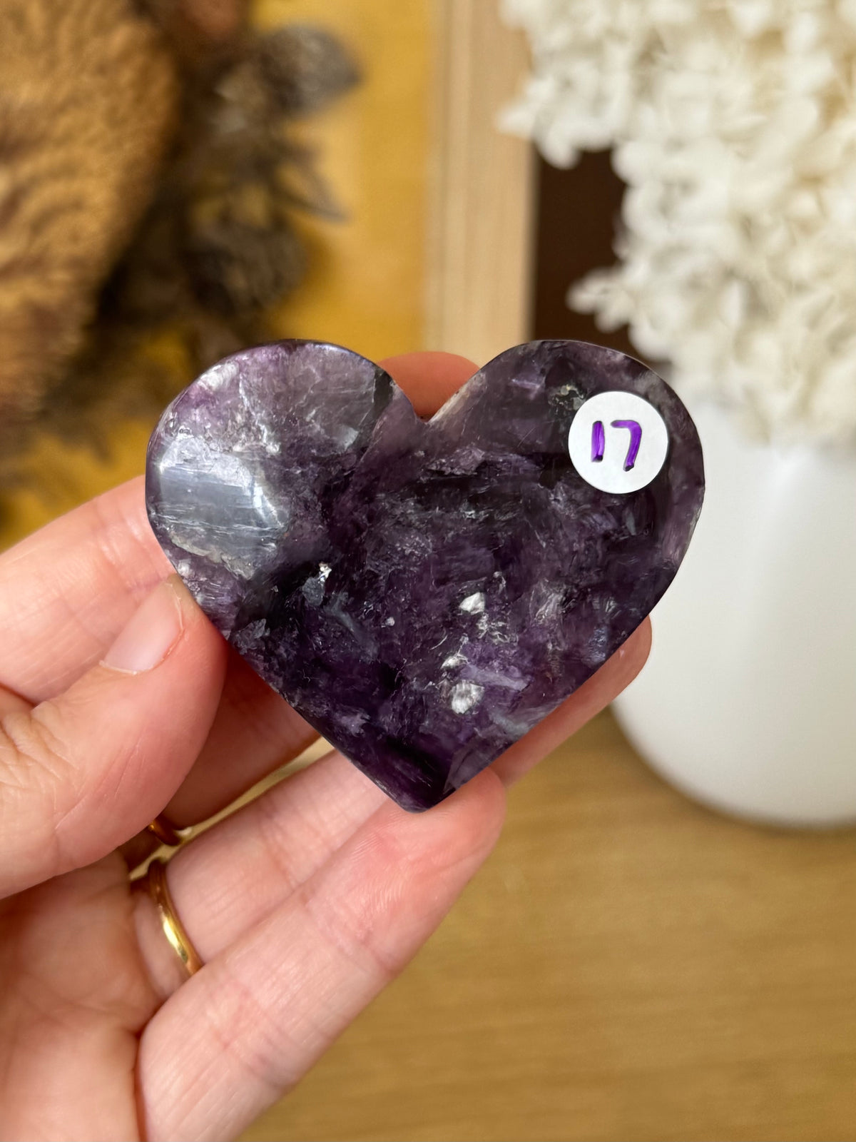 Mica Heart Carving