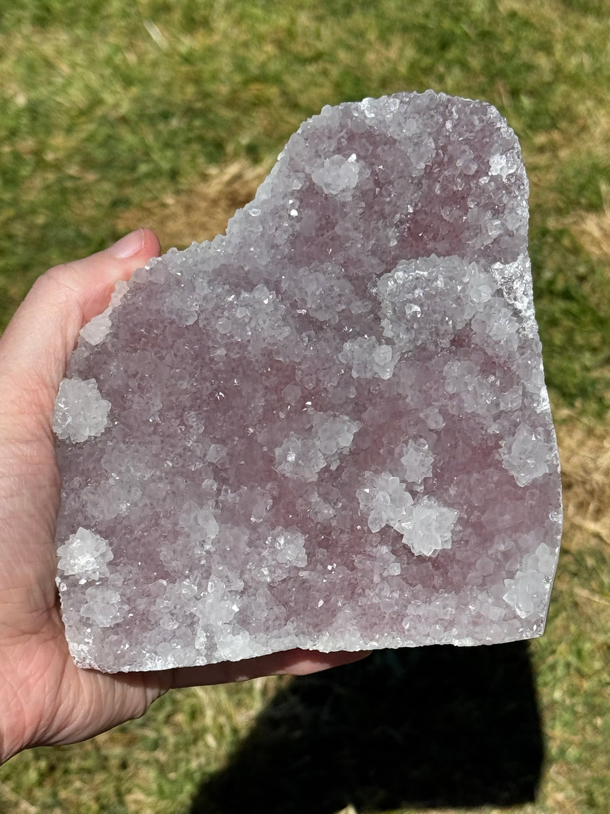 Pinky/Blurple Chalcedony Cluster