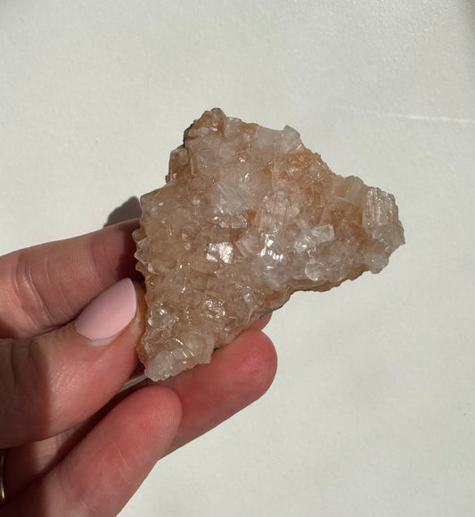 Peach Diamond Apophyllite Cluster/Specimen (F)