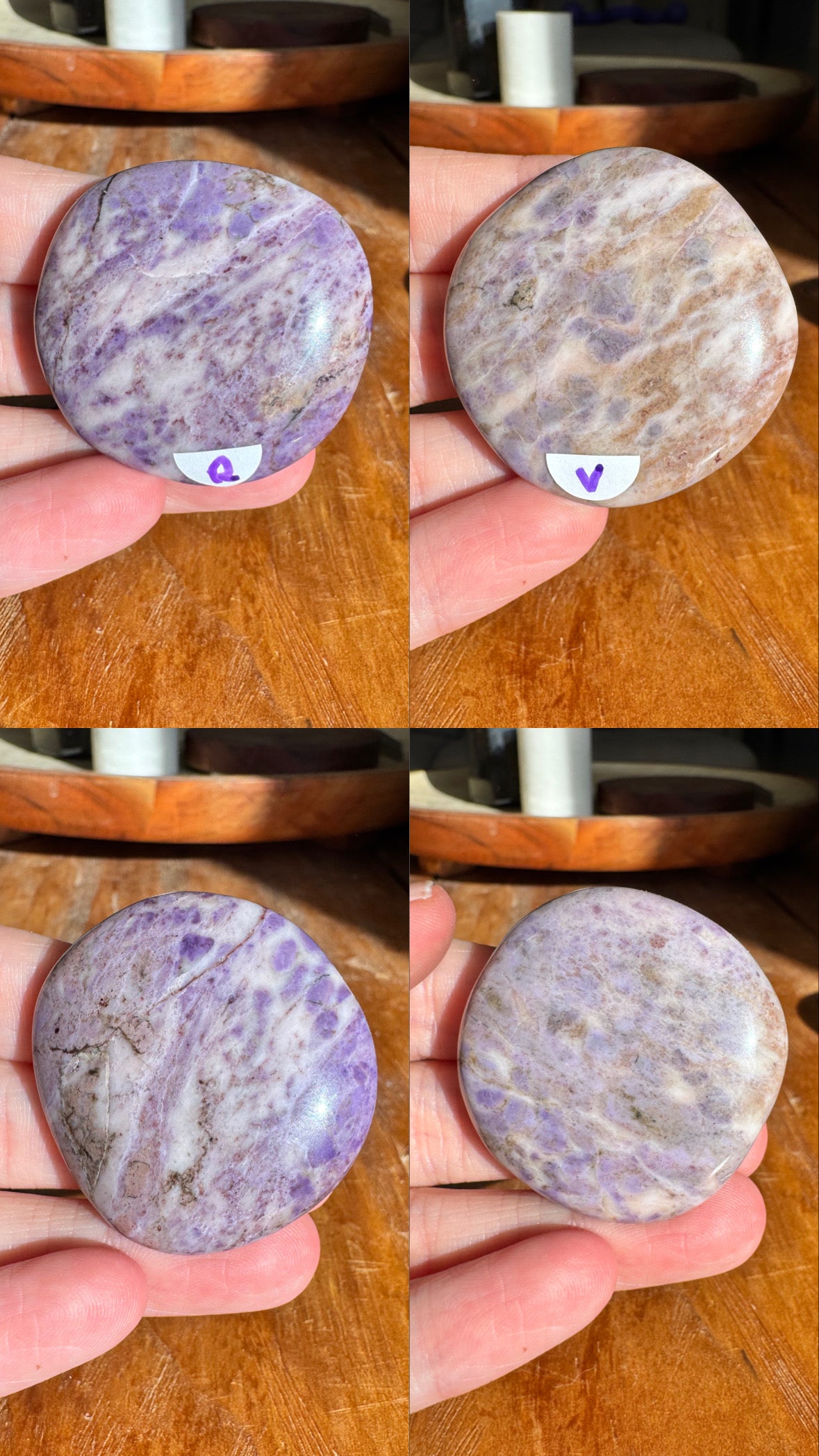 Lavender Jade Flat Stones | Choose Your Own