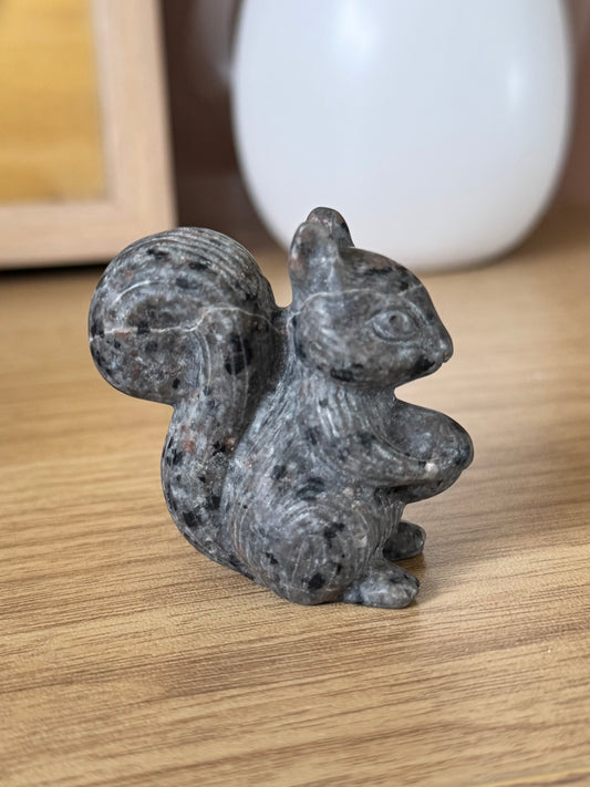 Yooperlite Squirrel Carving
