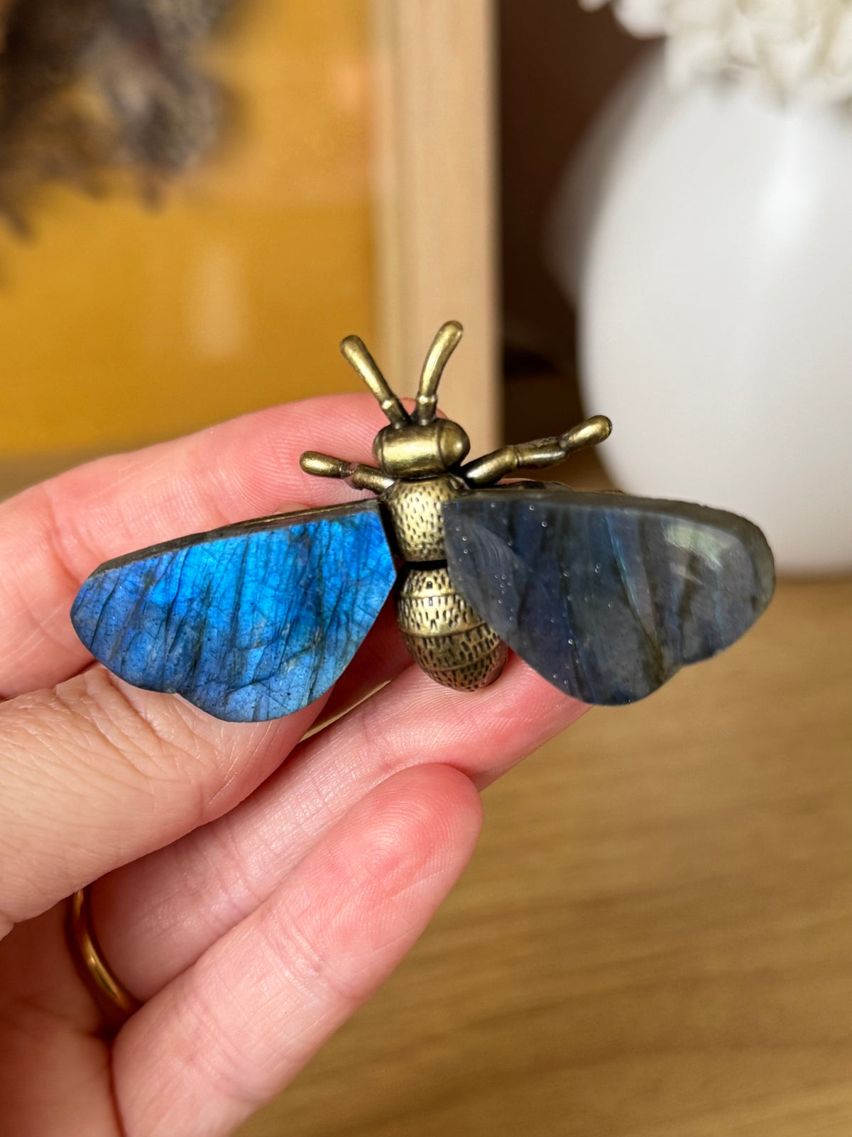 Labradorite Metal Bee