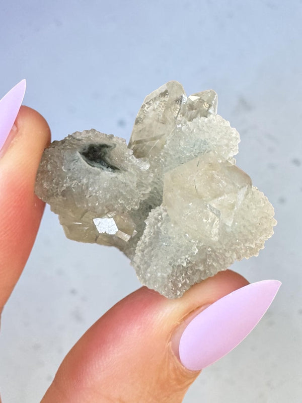 Denim Blue Chalcedony Cluster Specimen