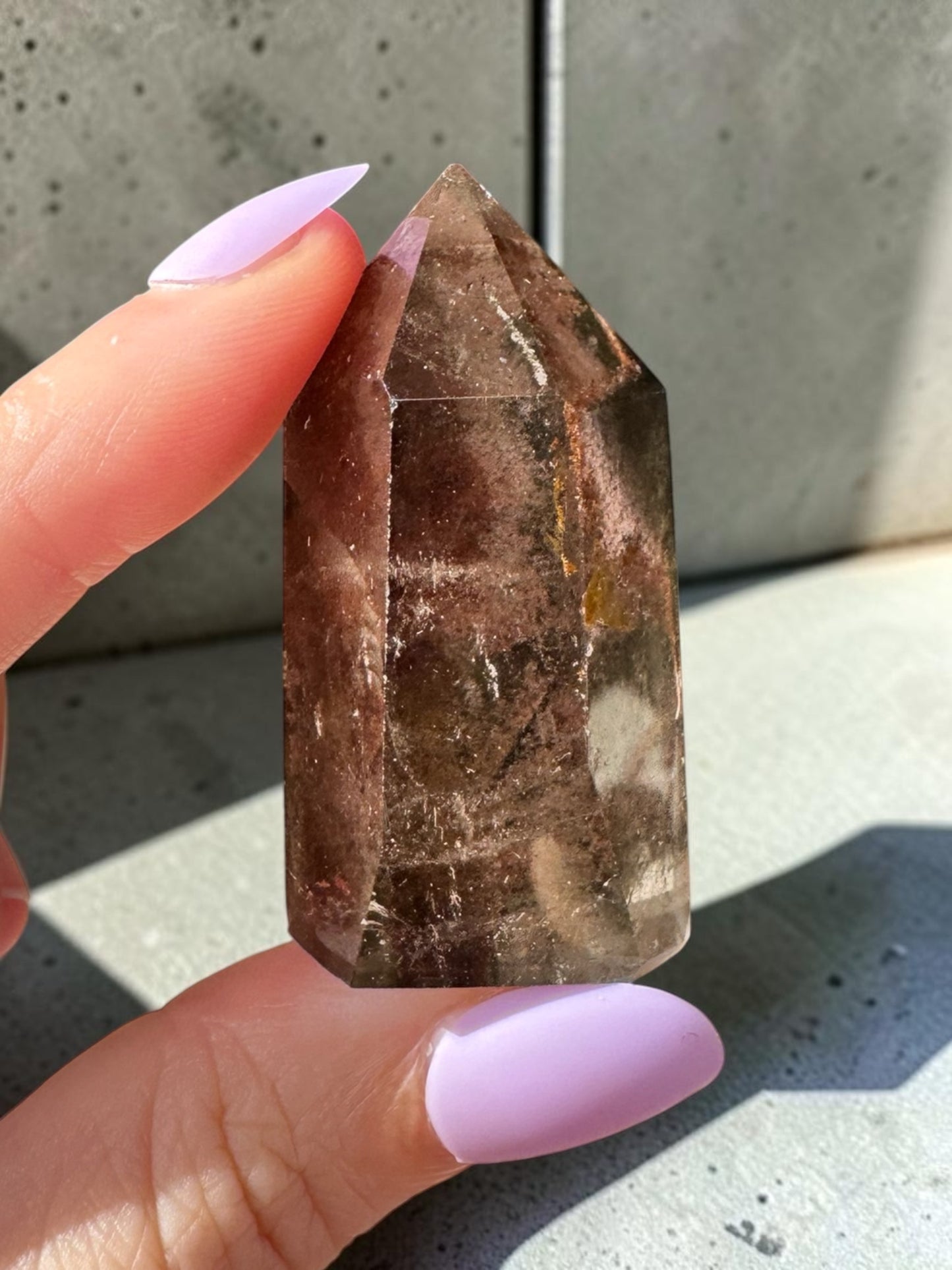Garden Quartz (lodolite) Point