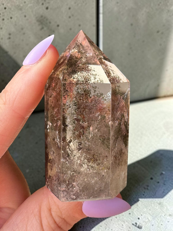 Garden Quartz (lodolite) Point