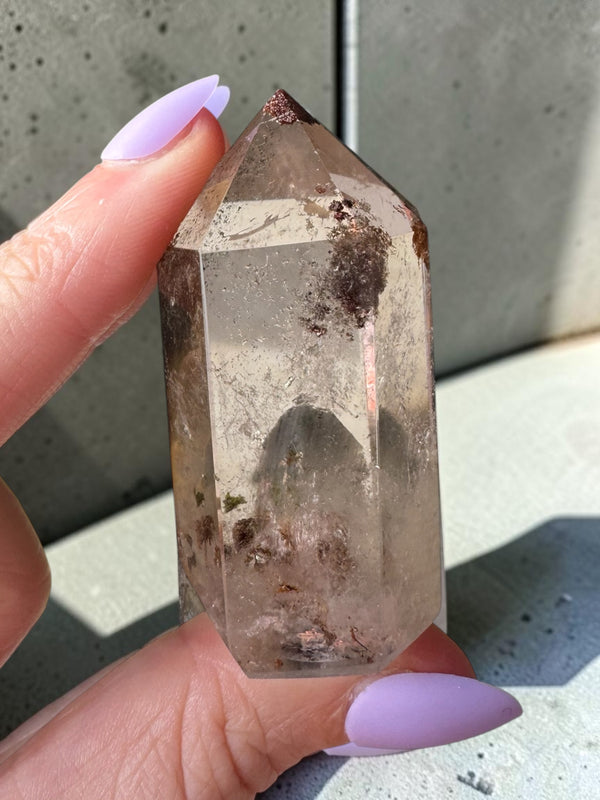 Garden Quartz (lodolite) Point