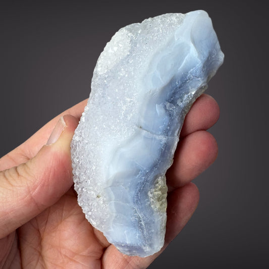 Blue Lace Agate Raw Druzy Cluster