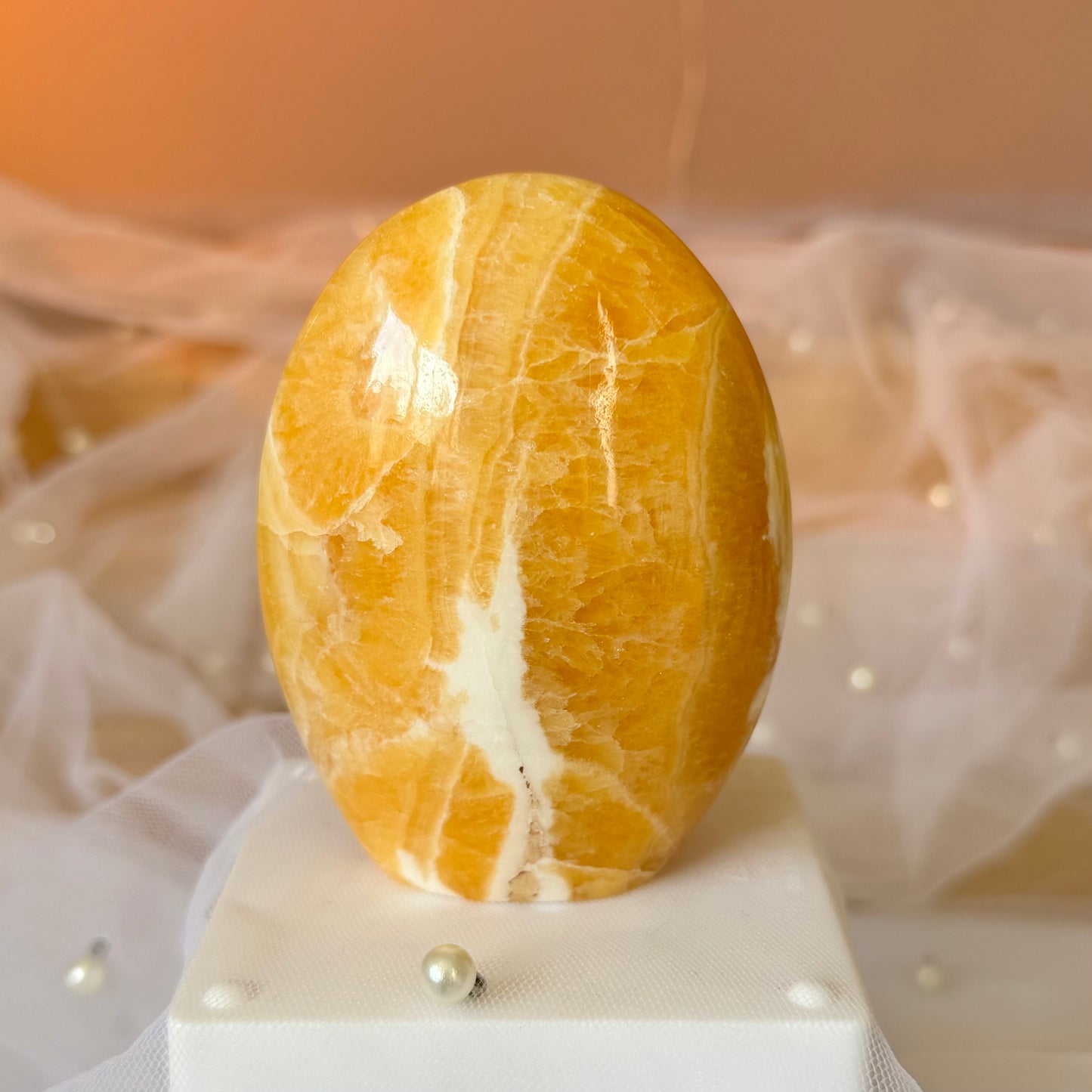 Orange Calcite Freeform (b)