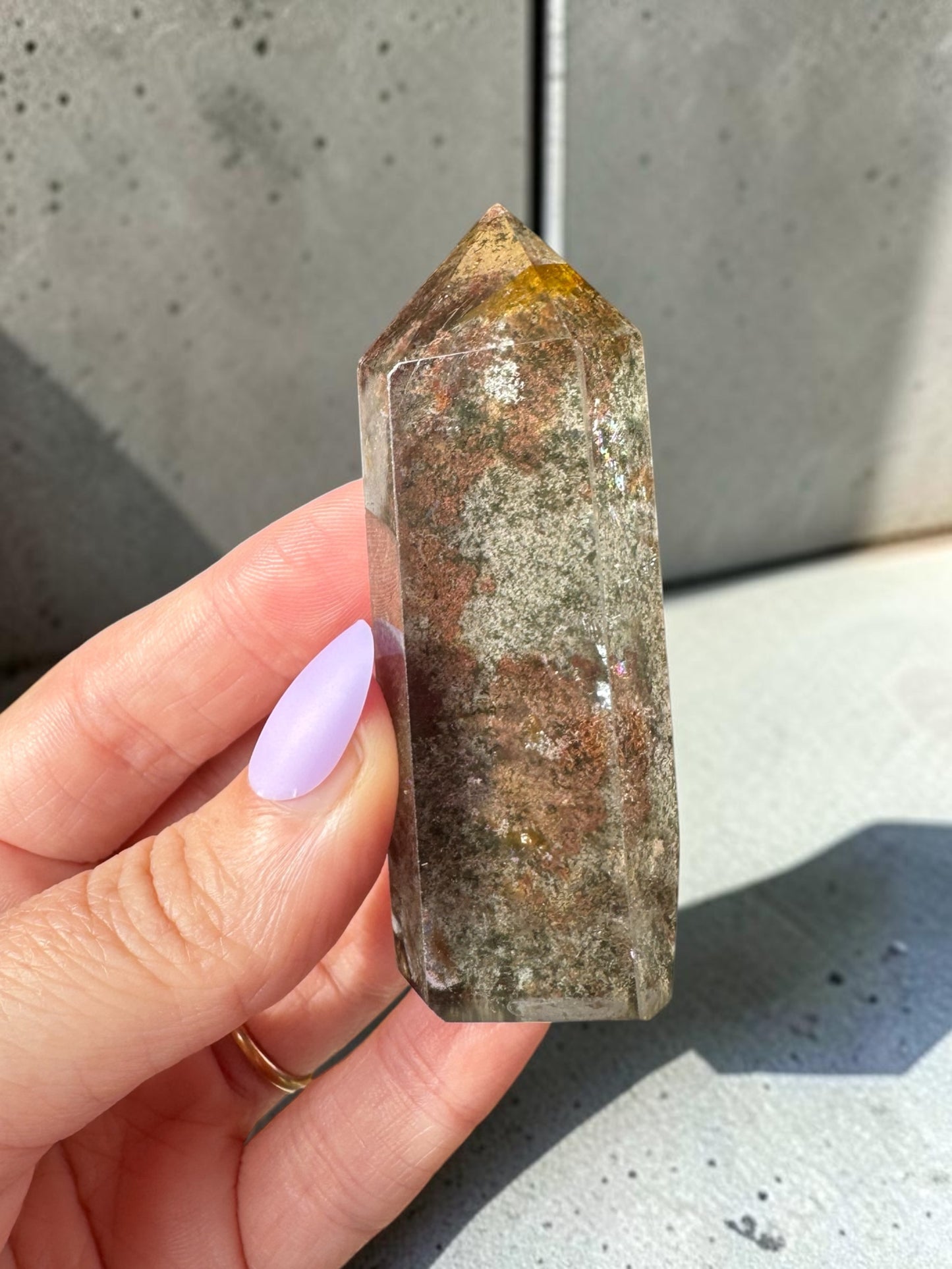 Garden Quartz (lodolite) Point