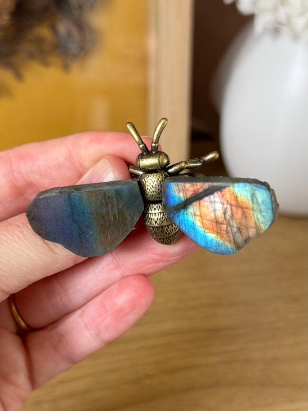 Labradorite Metal Bee