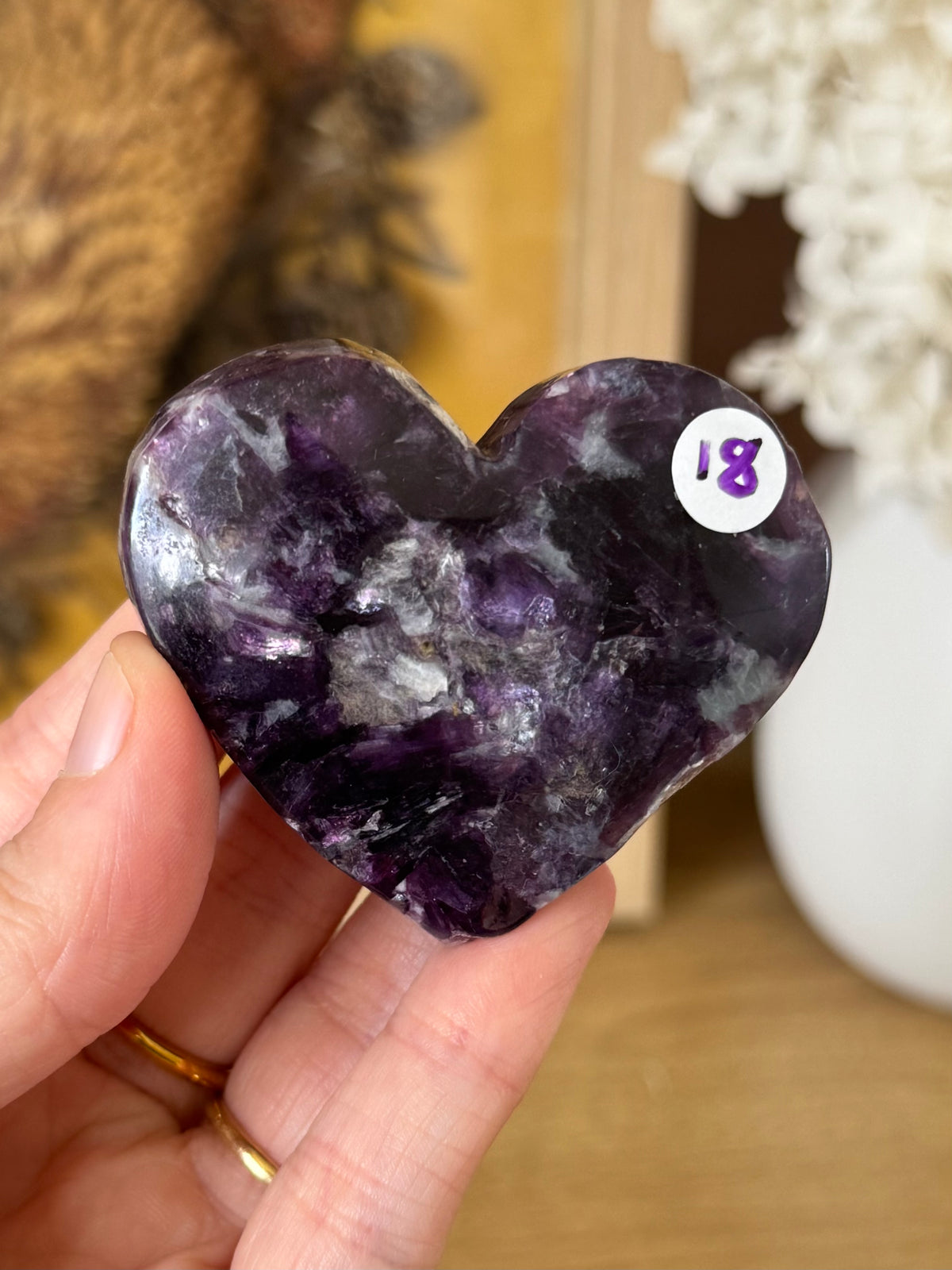 Mica Heart Carving