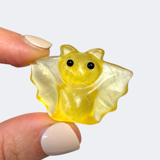 Fluorite Bat Carving (a)