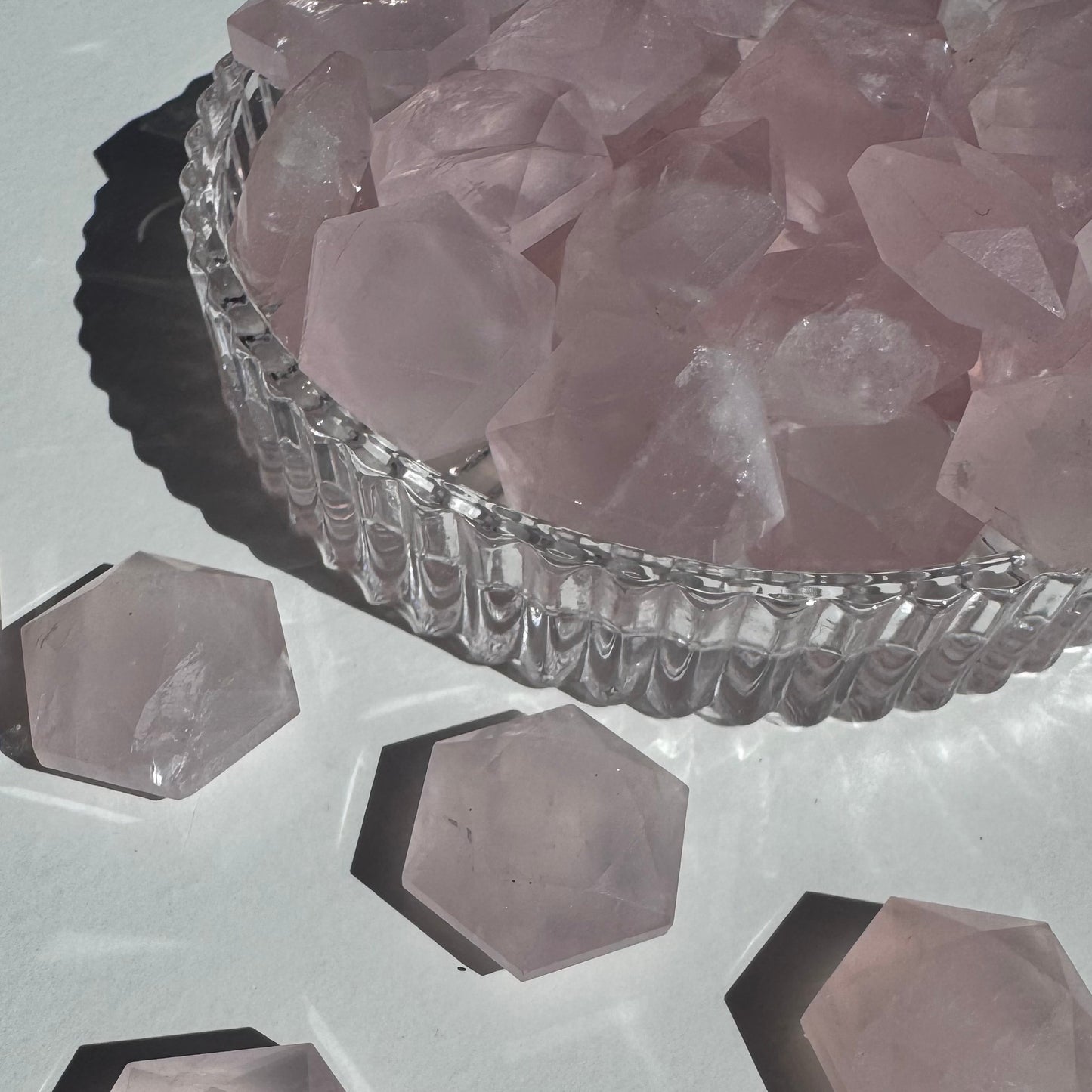 Rose Quartz Mini Faceted Gusher | Intuitively Chosen