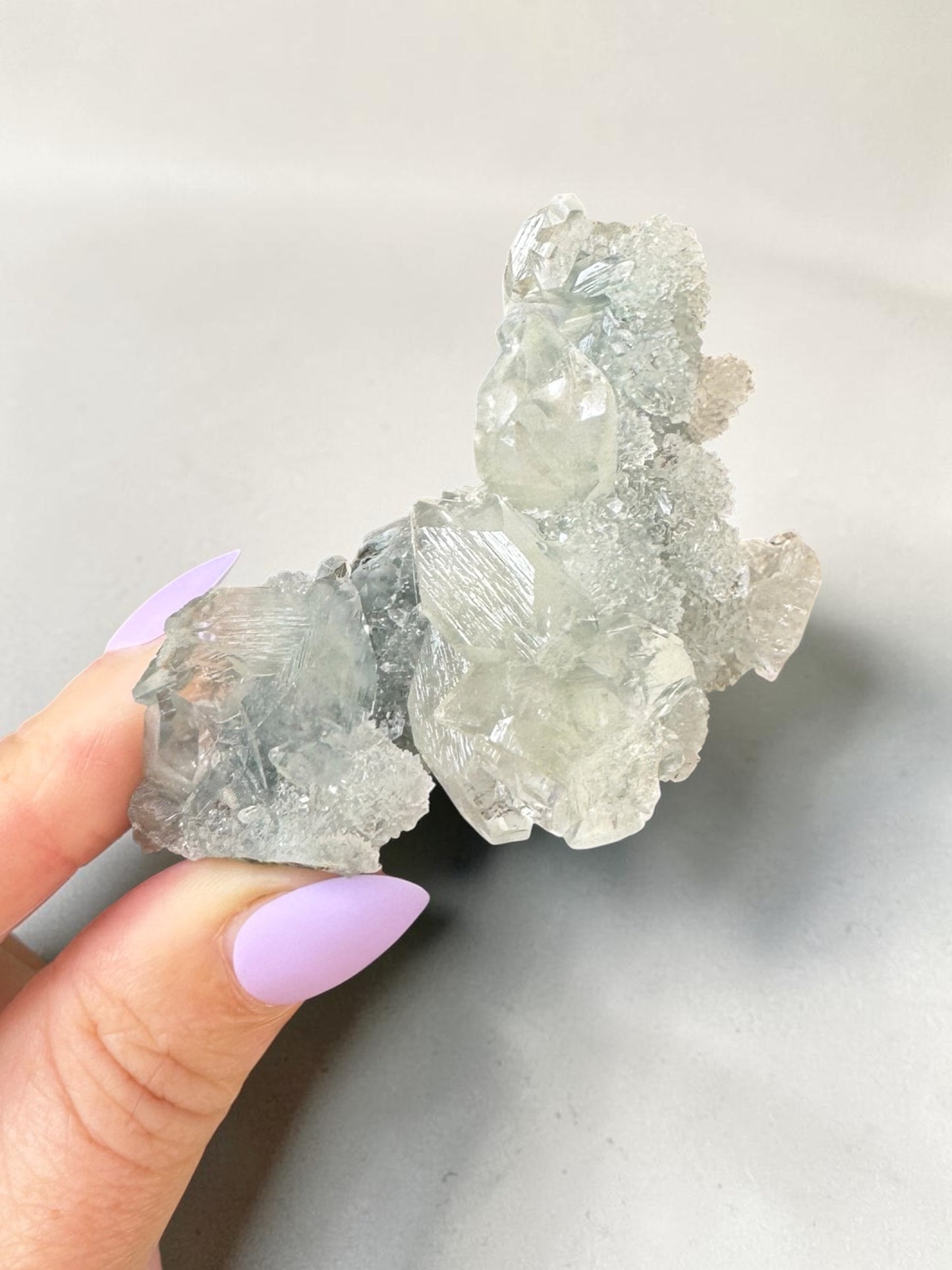 Denim Blue Chalcedony Cluster Specimen