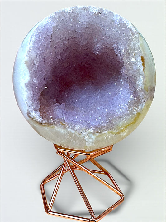 Druzy Agate + Amethyst Sphere 7.5cm