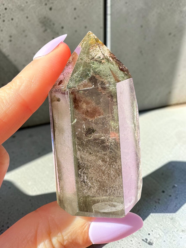 Garden Quartz (lodolite) Point