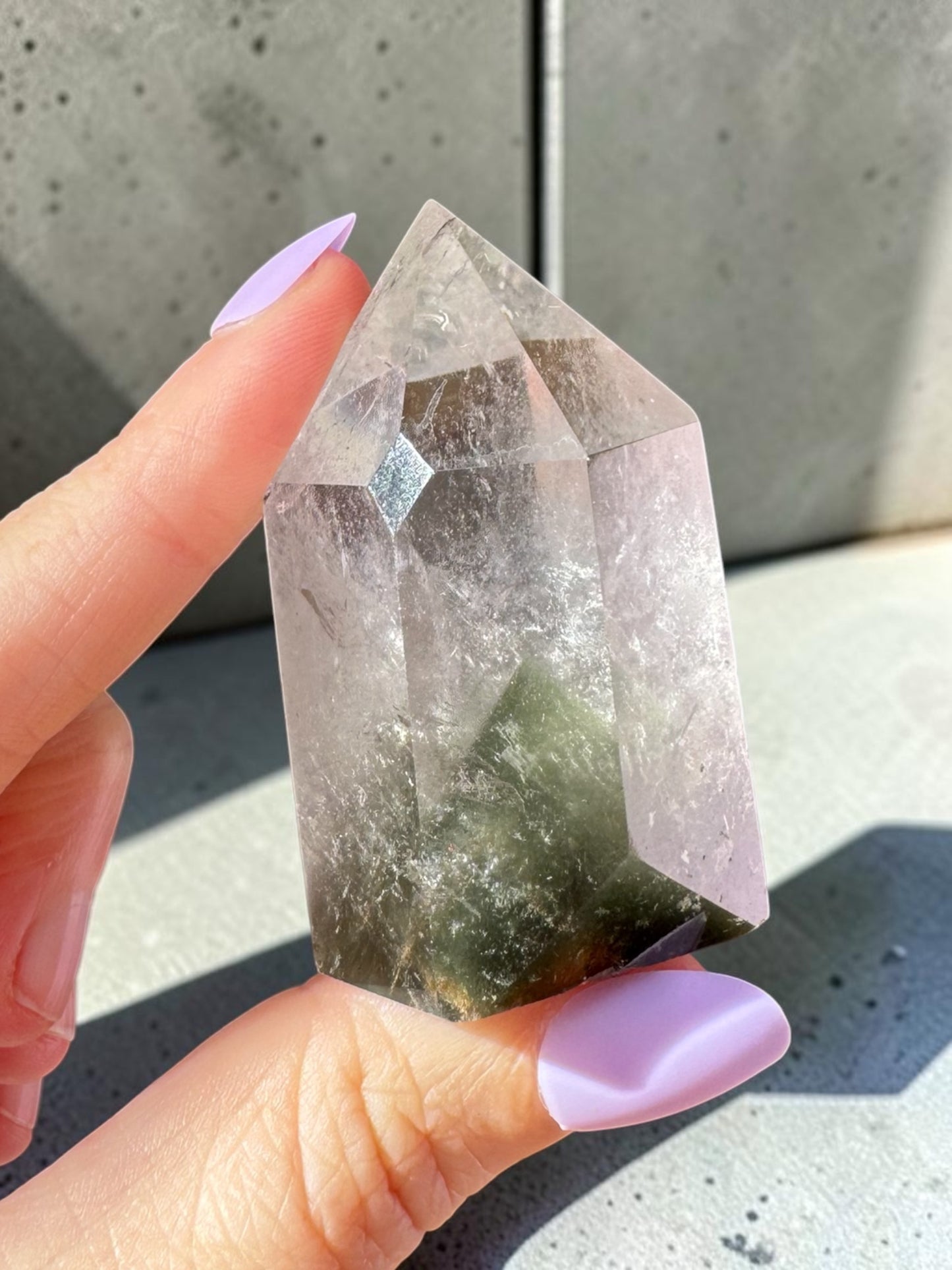 Garden Quartz (lodolite) Point