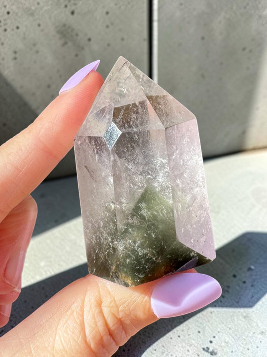 Garden Quartz (lodolite) Point
