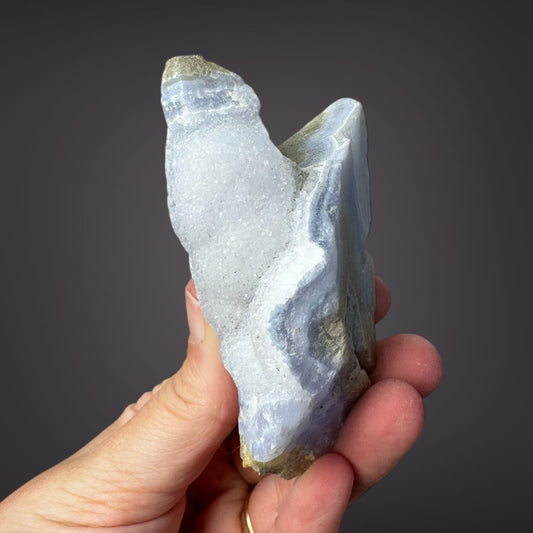 Blue Lace Agate Raw Druzy Cluster