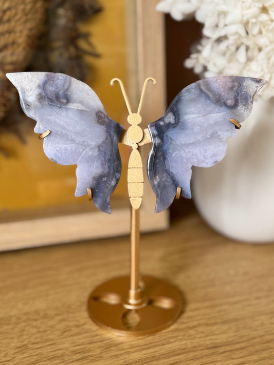Agate Butterfly on Stand
