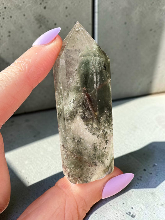 Garden Quartz (lodolite) Point
